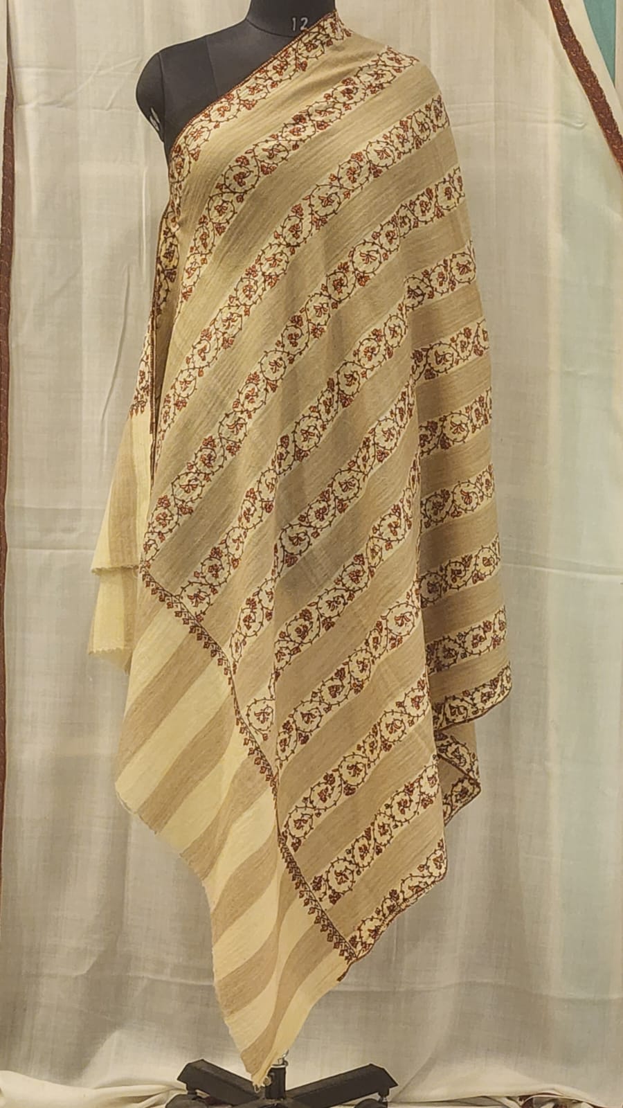 Maroon Jamawar Scarf